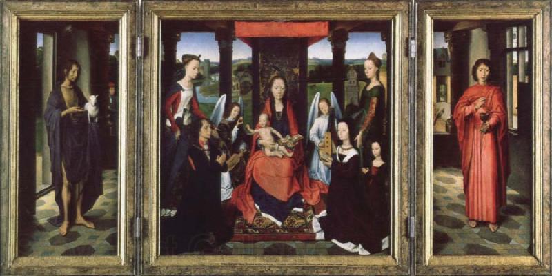 Hans Memling the donne triptych France oil painting art